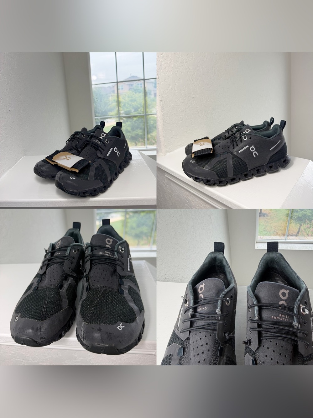 •ON CLOUD RUNNING• Cloud 6 Waterproof Shoes Black Size 7 Replacement Laces